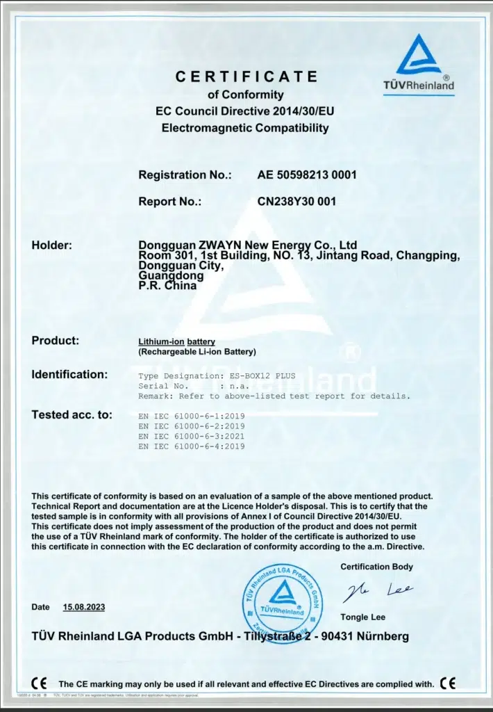 tuv-ce-certificate