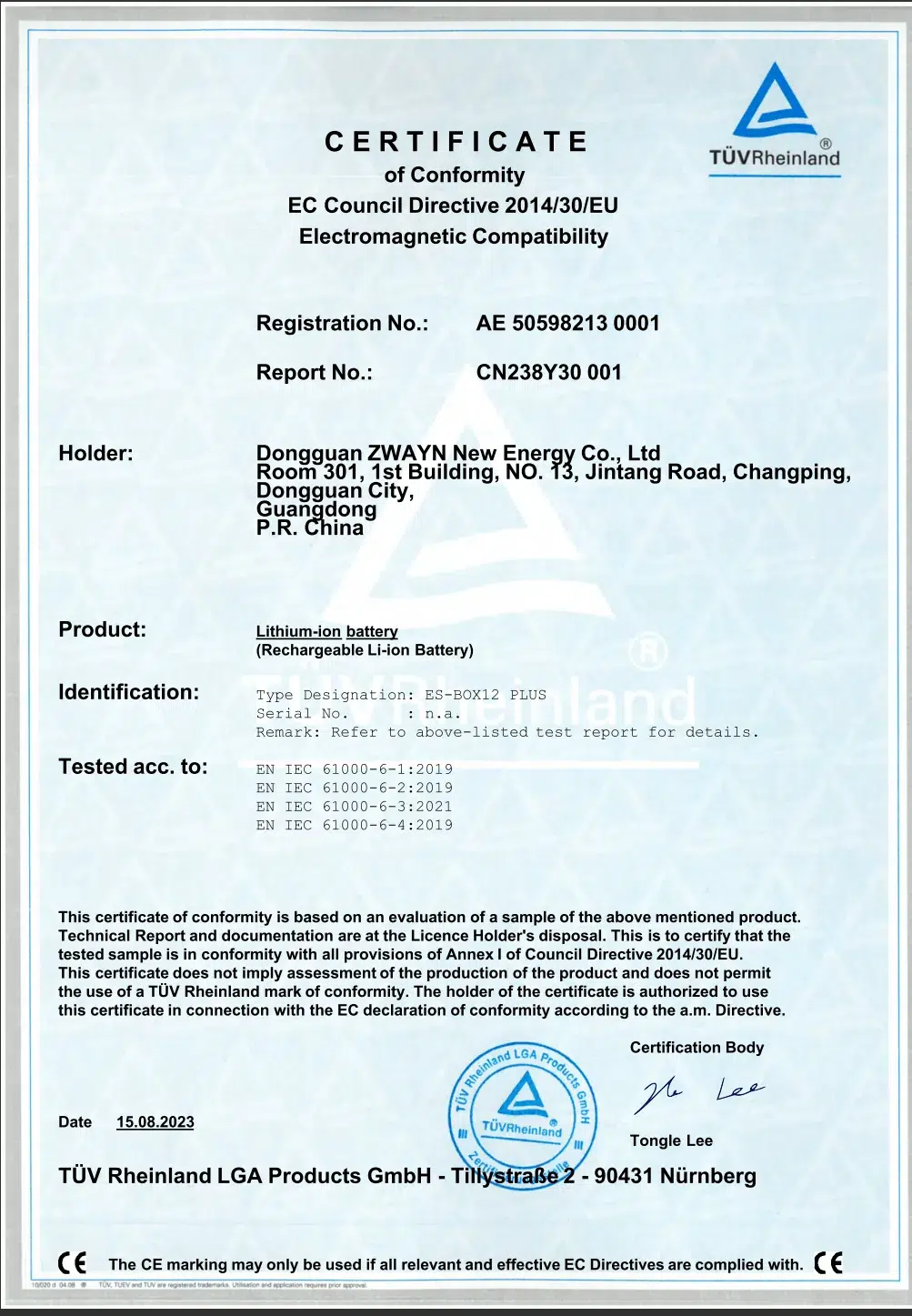 tuv-ce-certificate