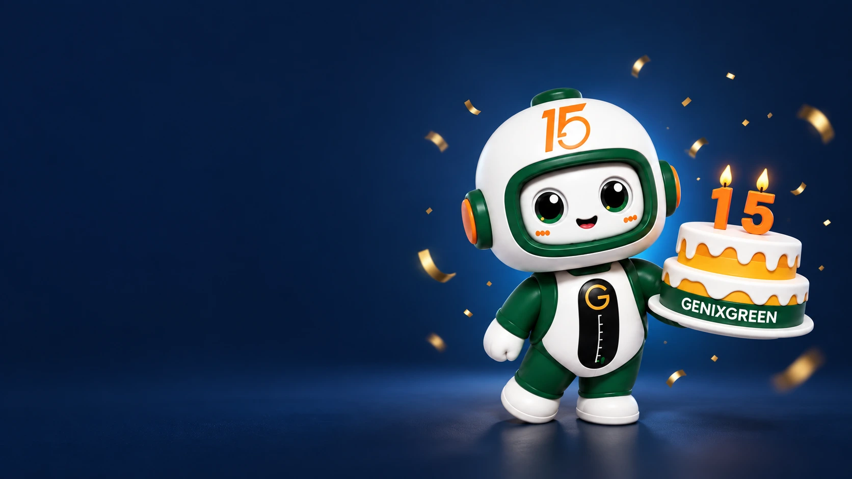Маскот Genixgreen до 15-річчя компанії